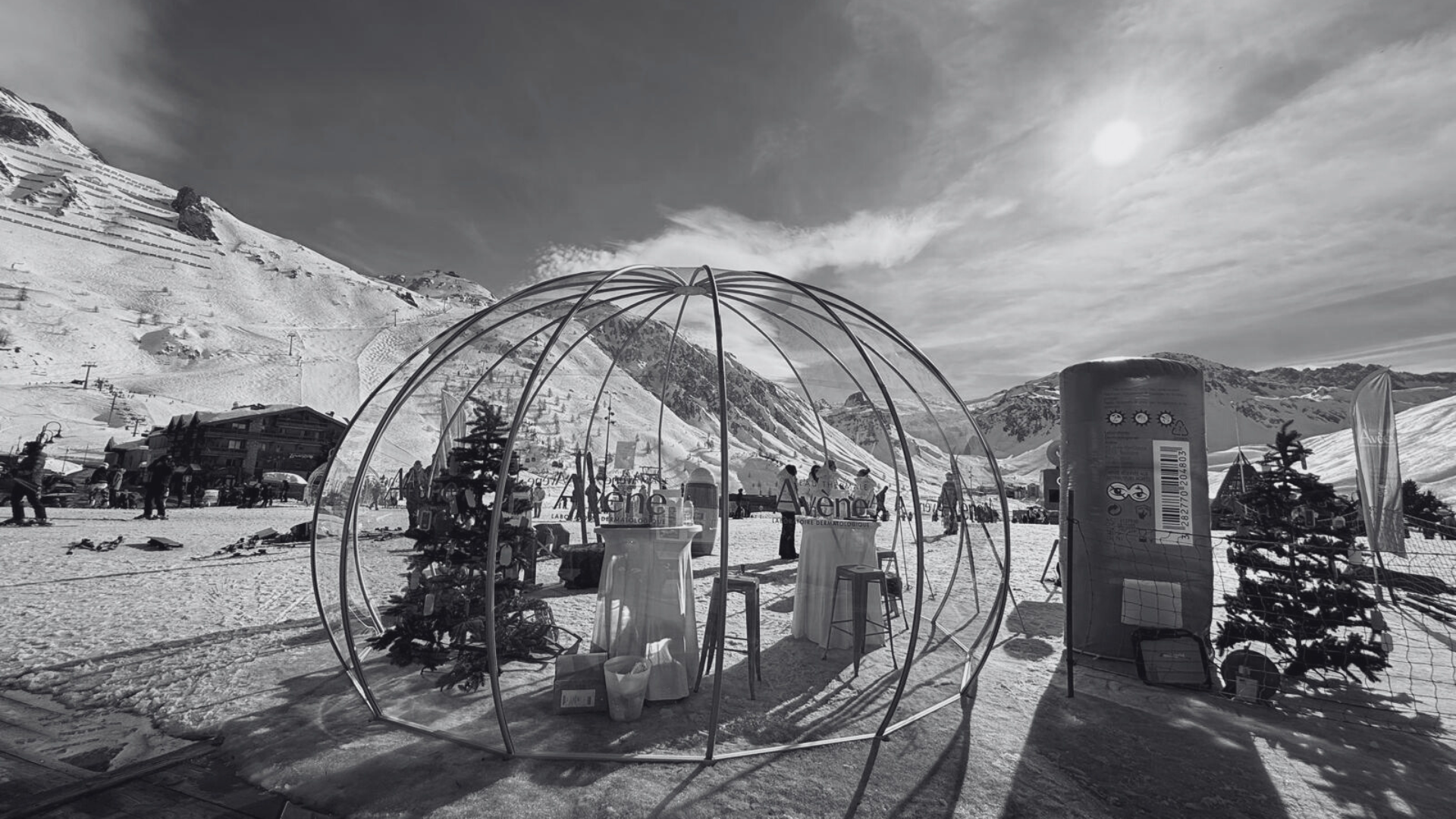 Événement outdoor en montagne